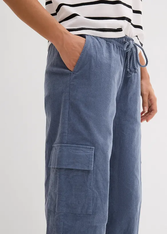 Kordbukse i Barrel-shape, bonprix