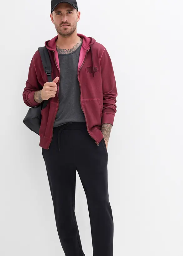 Joggebukse i 100% økologisk bomull, Regular Fit, bonprix