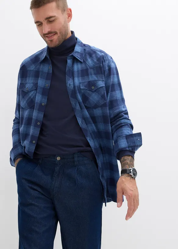 Loose Fit-jeans med legg, Straight, bonprix