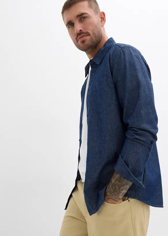 Denimskjorte, bonprix