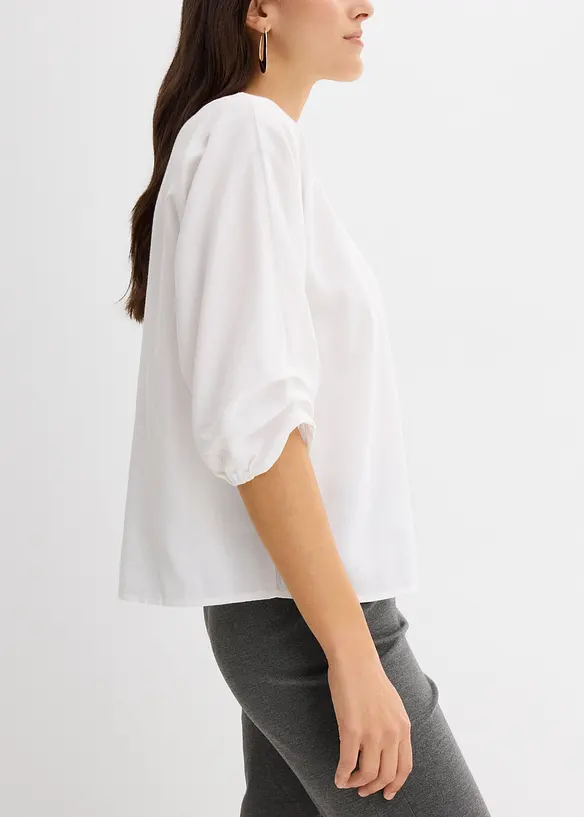Loose Fit-topp i 100% bomull, bonprix
