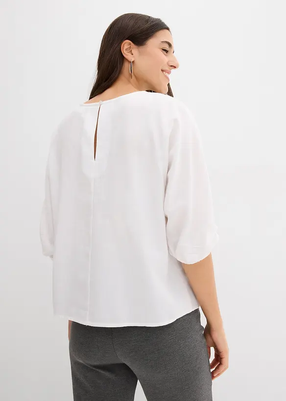 Loose Fit-topp i 100% bomull, bonprix