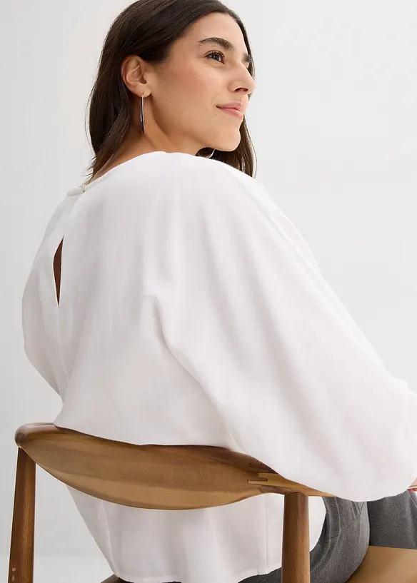 Loose Fit-topp i 100% bomull, bonprix