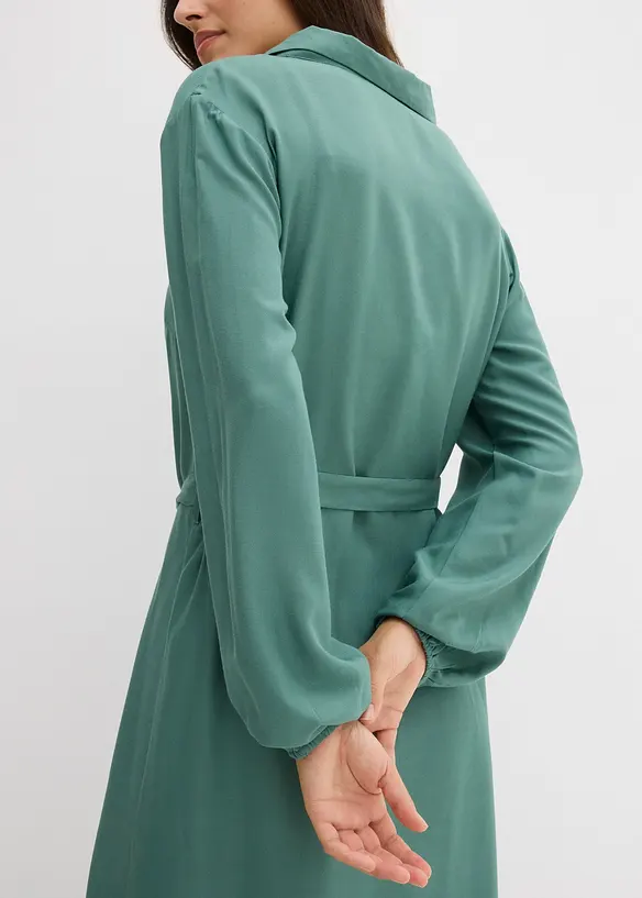 Midikjole i lett viskose, bonprix