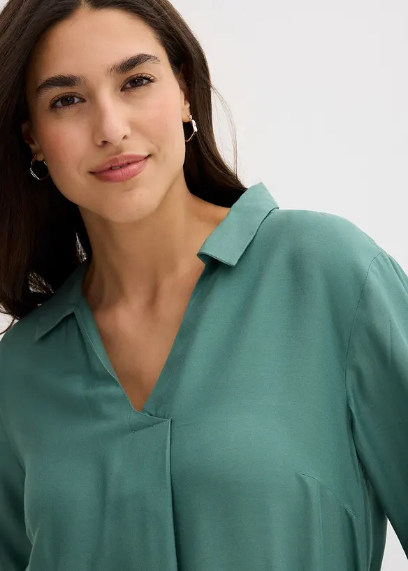 Midikjole i lett viskose, bonprix