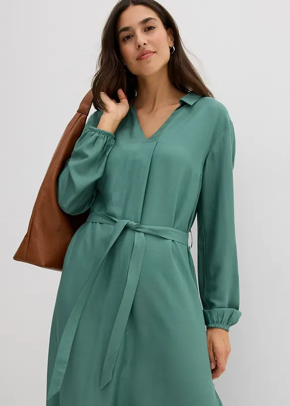 Midikjole i lett viskose, bonprix