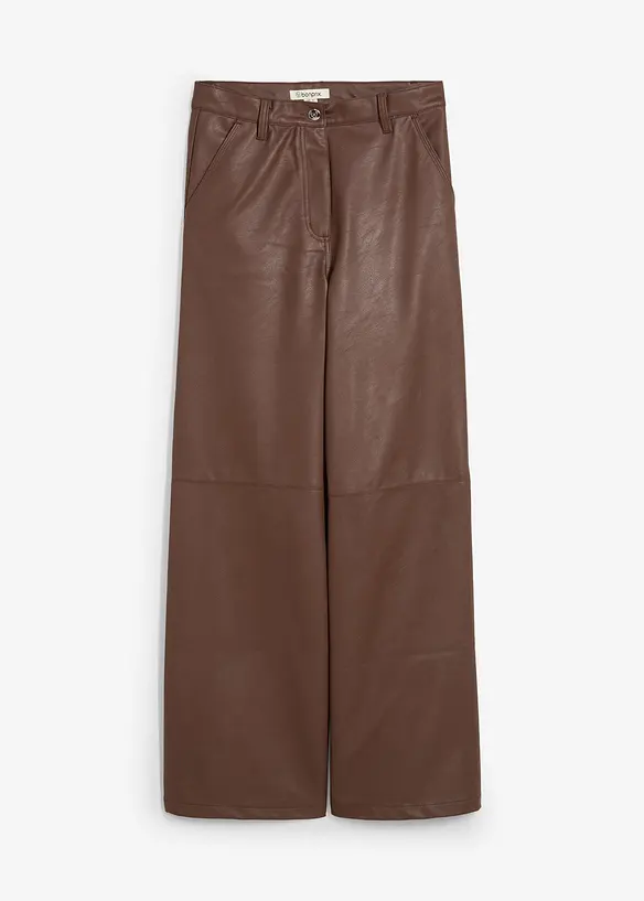 Bukse i imitert skinn, bonprix