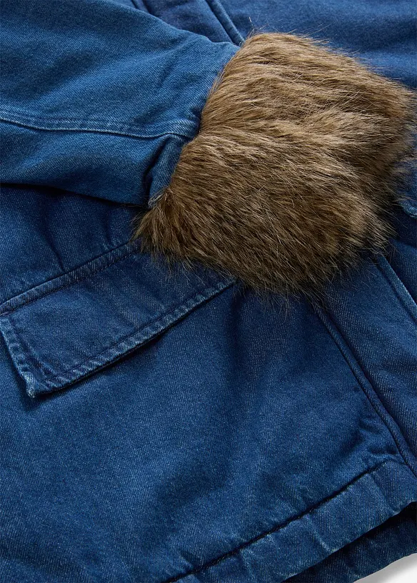 Lett vattert denimjakke, bonprix
