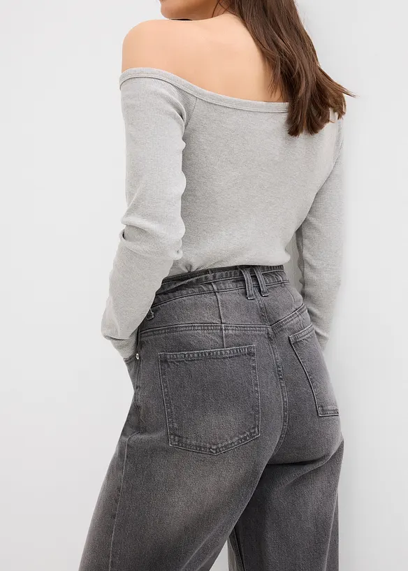 Wide Leg-jeans High Waist, bonprix