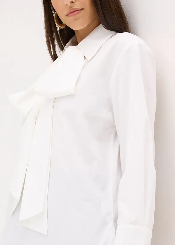 Knytebluse i 100% bomull, bonprix
