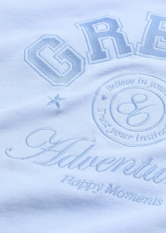 Oversized sweatshirt i 100% bomull, bonprix