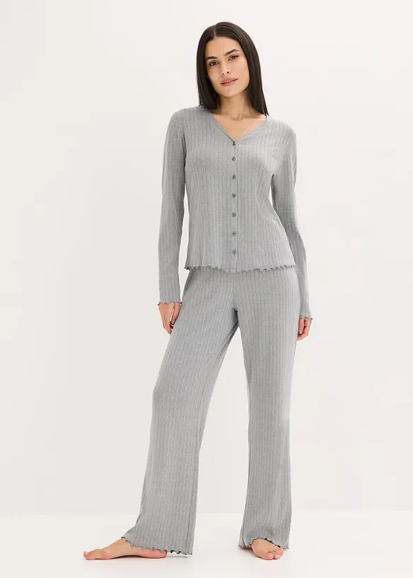 Loungewear-kosedress i myk pointellejersey, bonprix