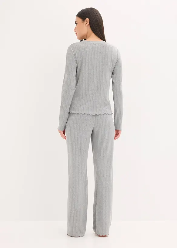 Loungewear-kosedress i myk pointellejersey, bonprix
