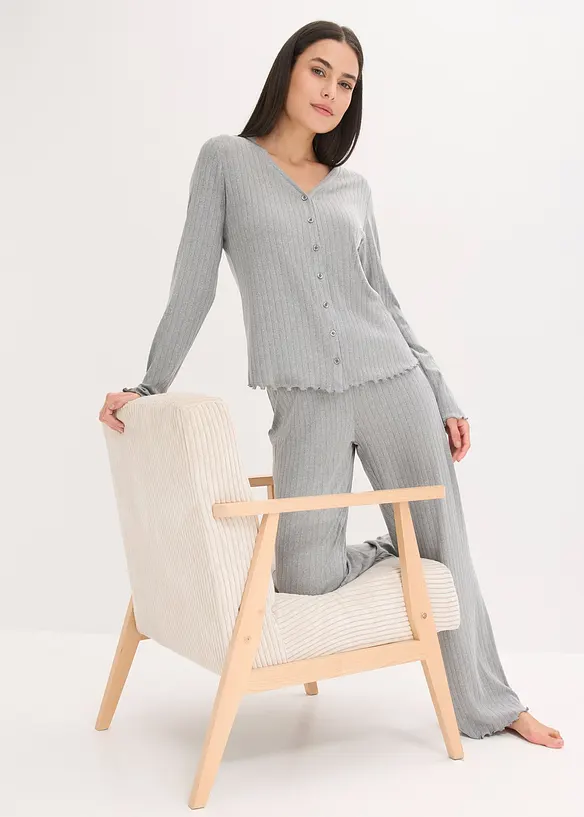 Loungewear-kosedress i myk pointellejersey, bonprix