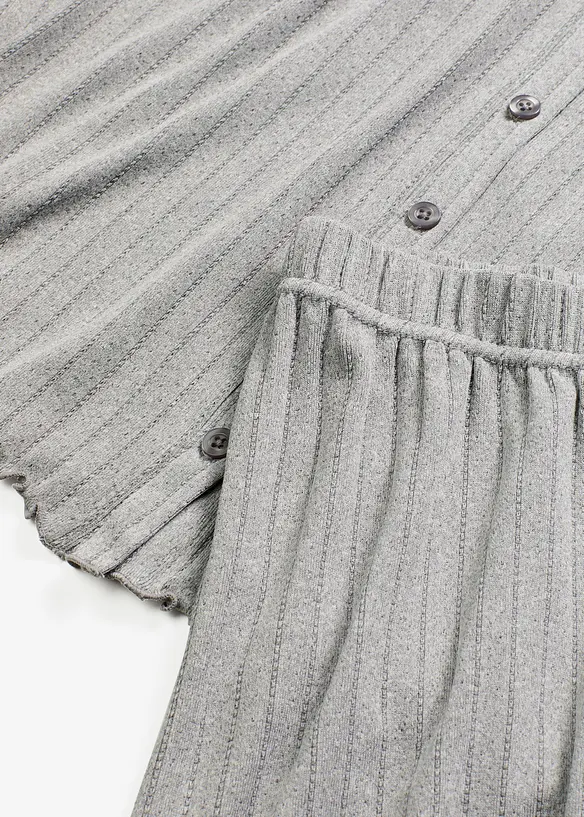 Loungewear-kosedress i myk pointellejersey, bonprix