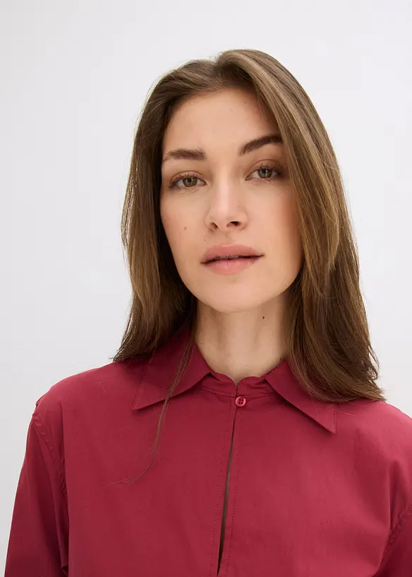 Oversized skjorte med voluminøse ermer, bonprix