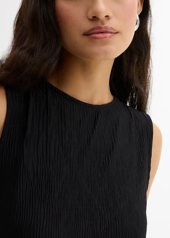 Crinkle topp, bonprix