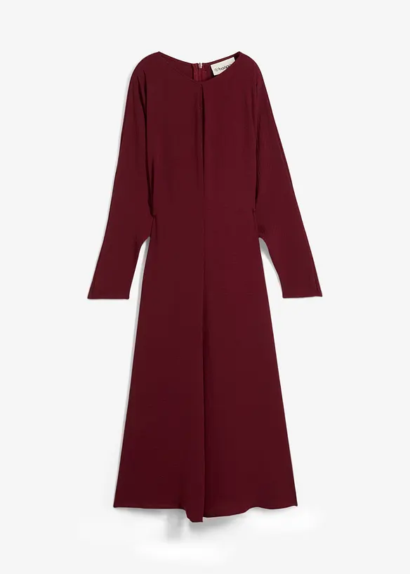 Midikjole med drapering, bonprix