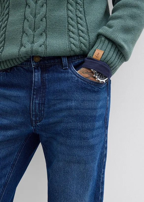 Relaxed Fit-jeans med stretch, Straight, bonprix