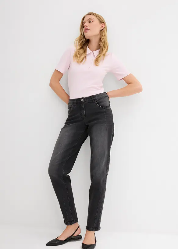 Barrel-jeans Mid Waist, bonprix