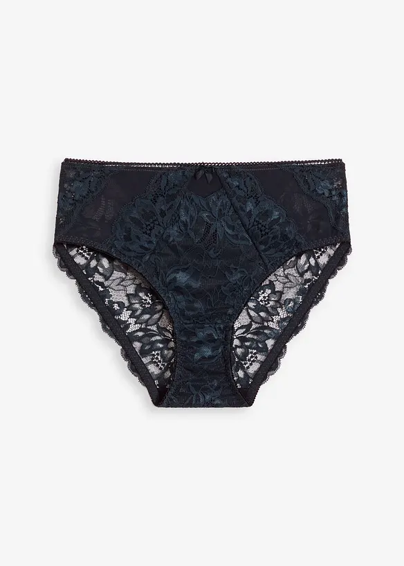 Truse med høy midje og nydelige blonder, bonprix