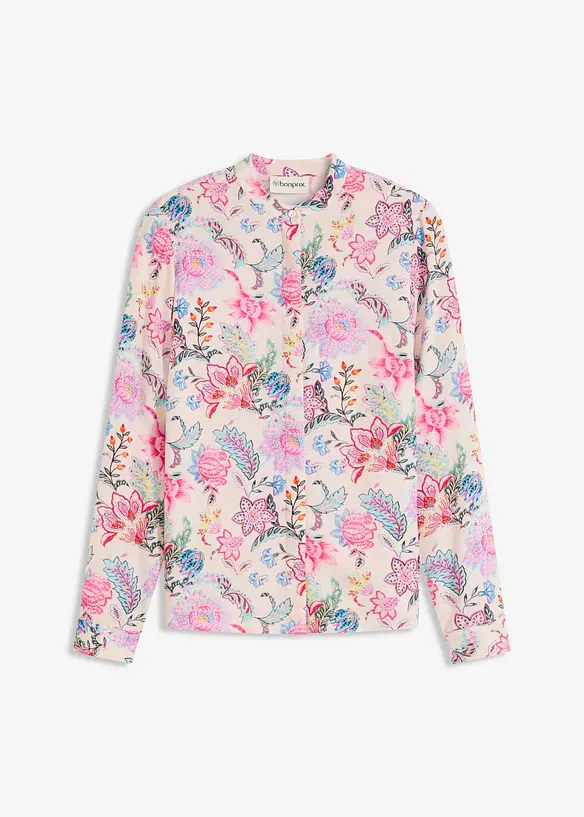 Bluse med blomsterprint, bonprix