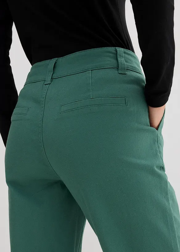 Barrel bukse i twill, bonprix