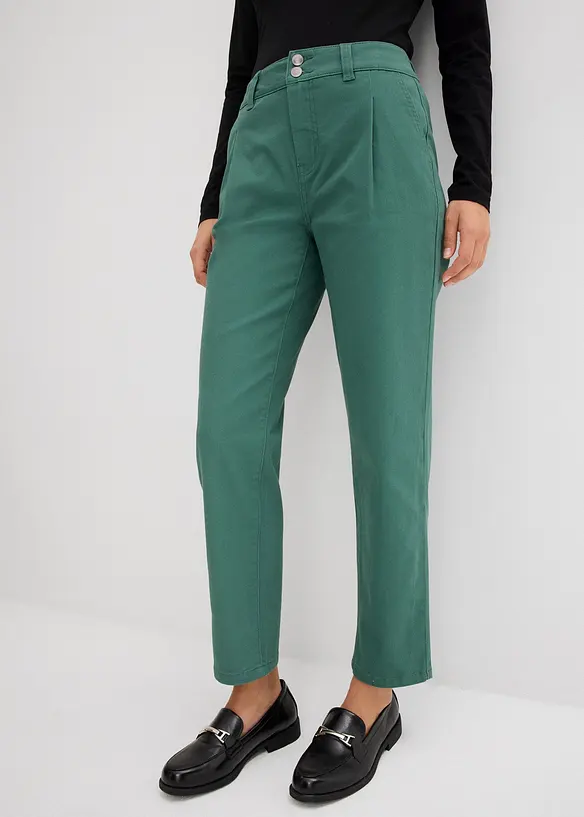 Barrel bukse i twill, bonprix
