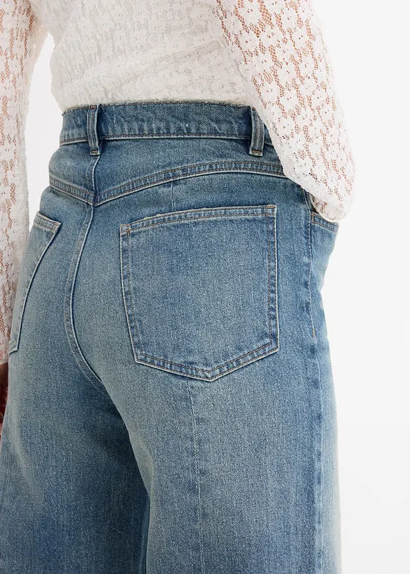 Loose Straight-jeans High Waist, Low Stretch, bonprix