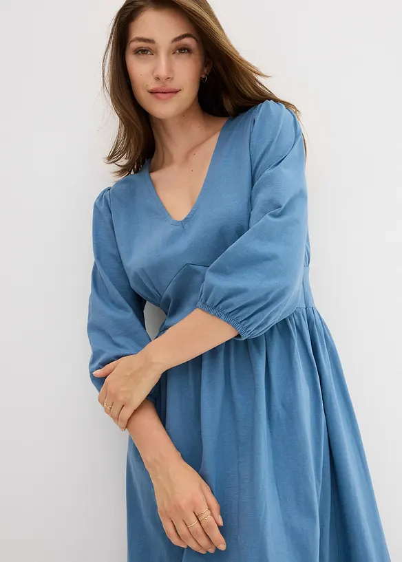 Jerseykjole i 100% bomull, bonprix
