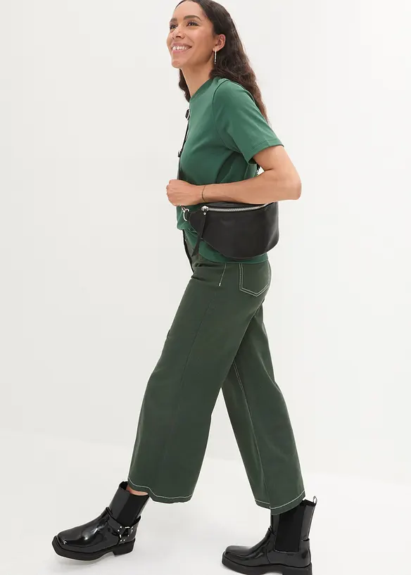 T-skjorte i formstabil, økologisk bomull, bonprix