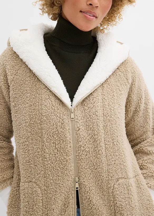 Teddy-fleecejakke, bonprix