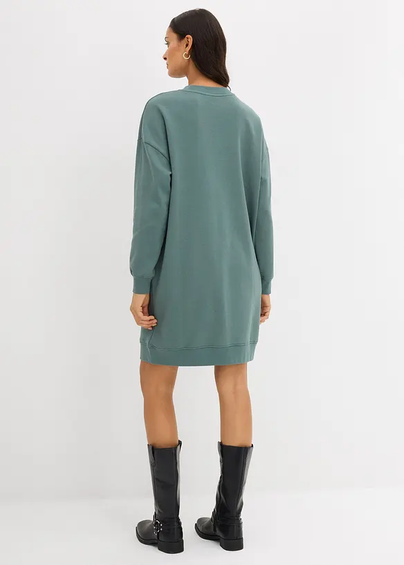Oversized trikotkjole i myk bomullsmiks, bonprix