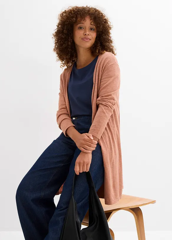 Lang, åpen cardigan, bonprix