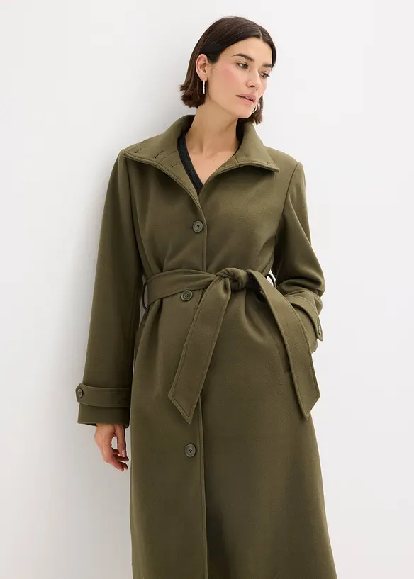 Kåpe med ull-look, bonprix