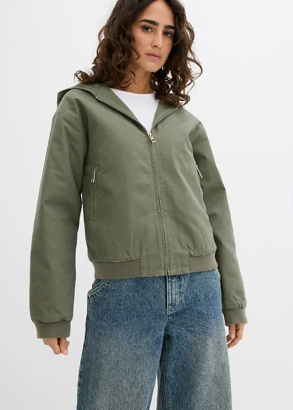 Ytterjakke av 100% bomull, bonprix