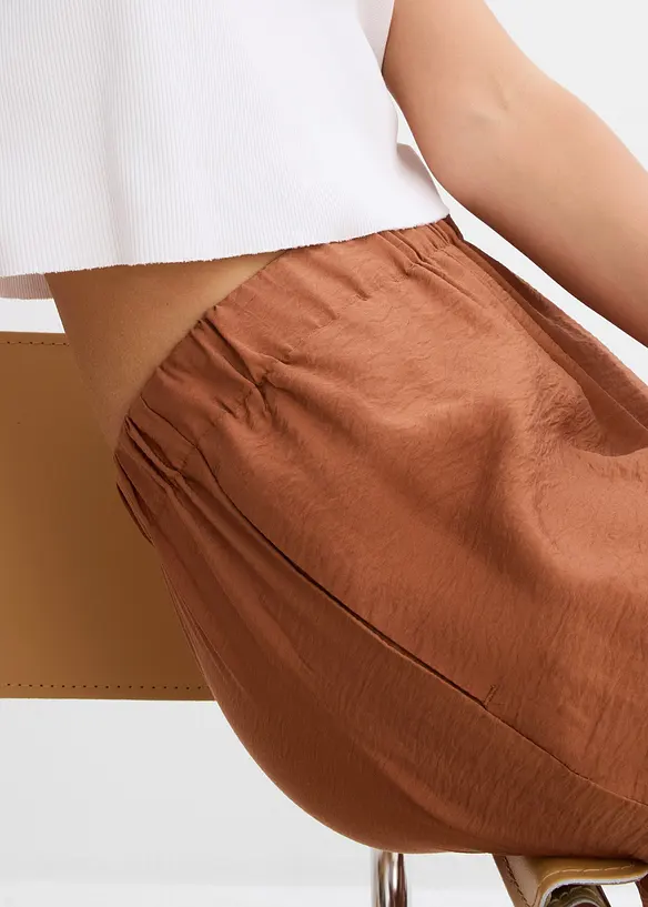 Slip on-bukse med sløyfer, bonprix