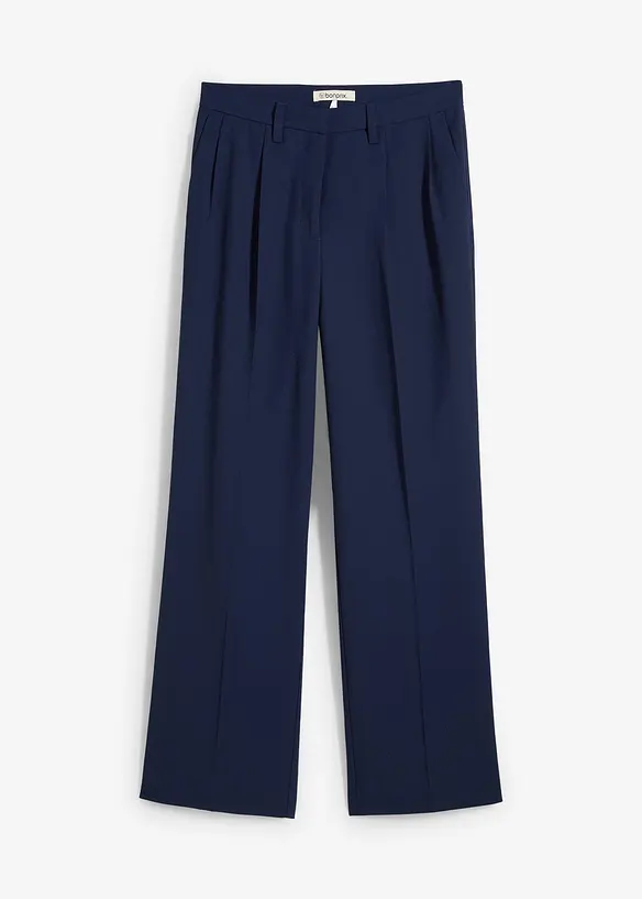 Bukse i lett materiale og med legg, bonprix