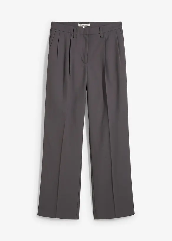 Bukse i lett materiale og med legg, bonprix