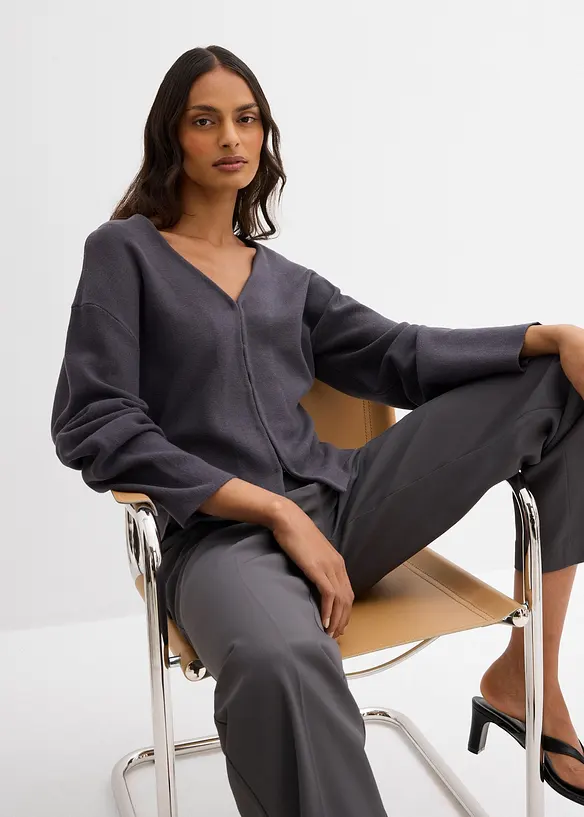 Cardigan i viskosemiks, bonprix