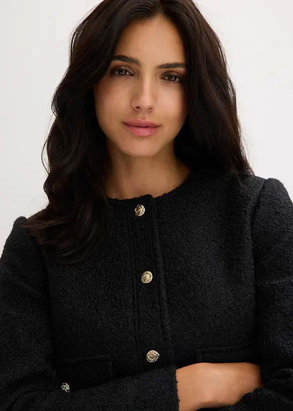 Jakke i mykt bouclégarn, bonprix