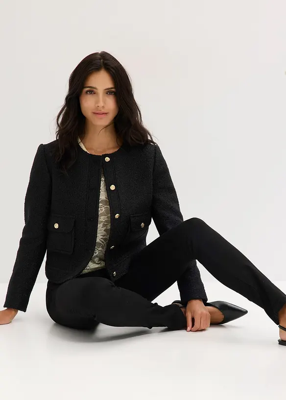 Jakke i mykt bouclégarn, bonprix