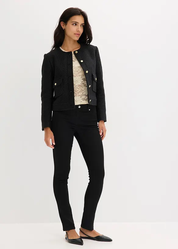 Jakke i mykt bouclégarn, bonprix