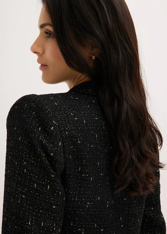 Kort blazer i myk bouclé, bonprix