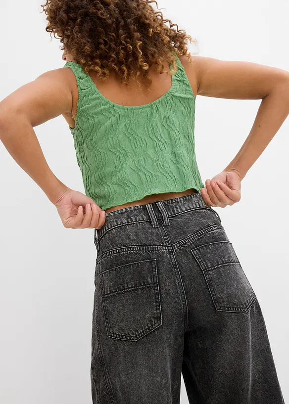 Ballong-jeans Mid Waist, super soft, bonprix