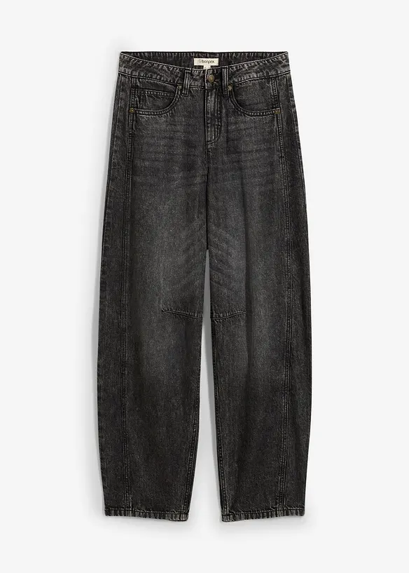Ballong-jeans Mid Waist, super soft, bonprix