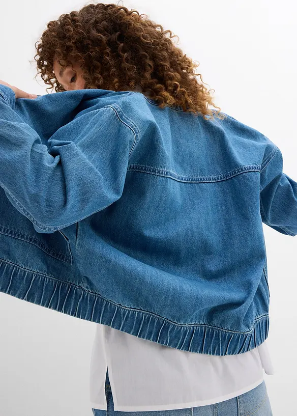 Bomberjakke i denim, bonprix