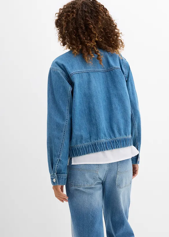 Bomberjakke i denim, bonprix