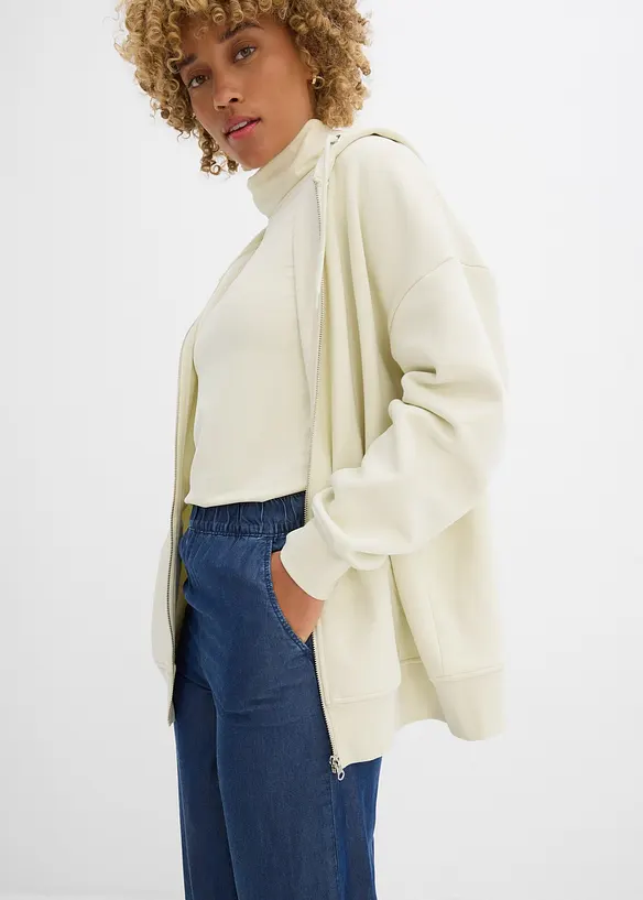 Bukse i vid modell og lett lyocell, bonprix