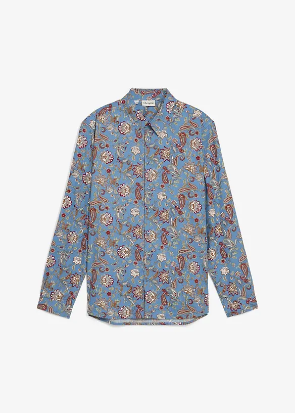 Businesskjorte i 100% bomull, Slim Fit, bonprix